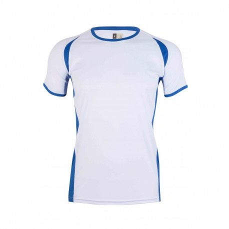 Camiseta técnica mc bicolor energy mk530v 803 blanco/azul ro MUKUA