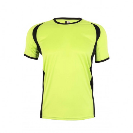 Camiseta técnica mc bicolor energy mk530v 809 lima/negro MUKUA