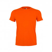 Camiseta técnica manga corta tech mk520v 303 naranja fluor MUKUA