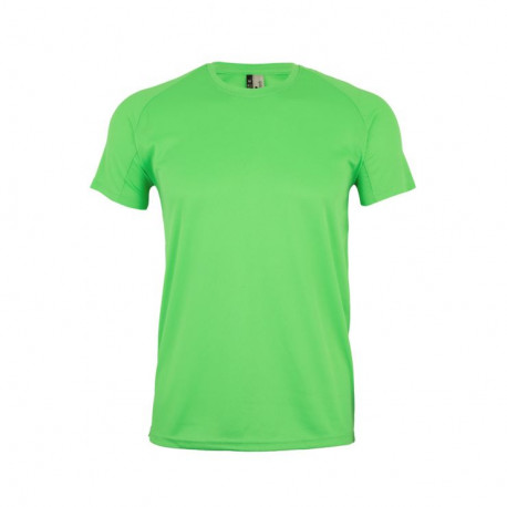 Camiseta técnica manga corta tech mk520v 610 lima fluor MUKUA