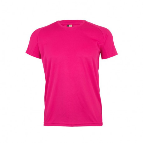 Camiseta técnica manga corta tech mk520v 408 rosa fluor MUKUA