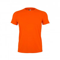 Camiseta técnica mc niño speed mk521v 303 naranja fluor MUKUA