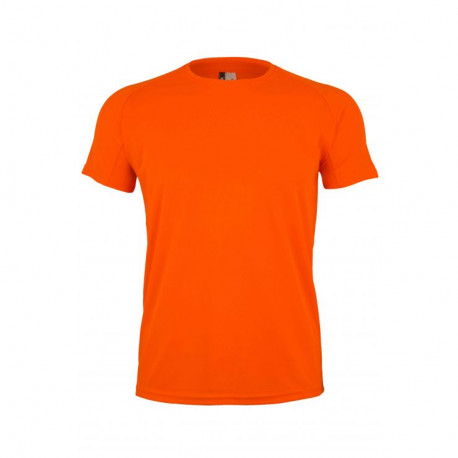 Camiseta técnica mc niño speed mk521v 303 naranja fluor MUKUA