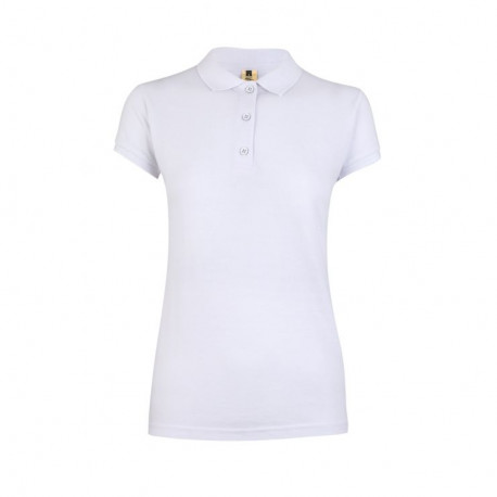 Polo manga corta mujer nobby mk214wv 100 blanco MUKUA