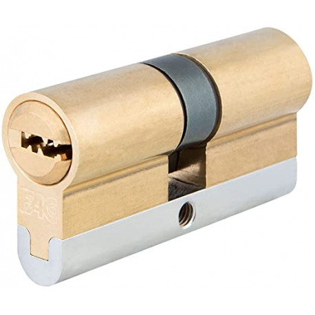 Bombín seguridad RK 35x35 leva 15mm dorado FAC