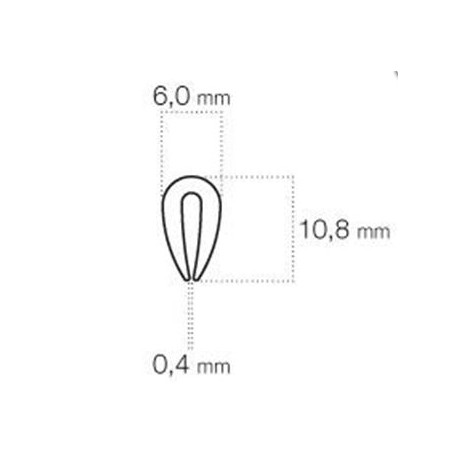 Burlete protector pequeño PVC PA-223 (50 unidades) 