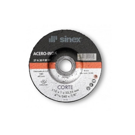 Disco corte sinex 115x1 inox (C722024004) 