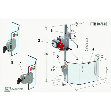 Protector taladro PTR 04/140 