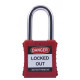 Candado SAFETY SF40PD rojo IFAM