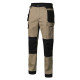 Pantalon Canvas Strech con bolsillos beige arena/negro VELILLA