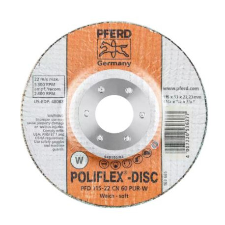 Disco poliflex PFD 115-22 CN PUR-W G60 