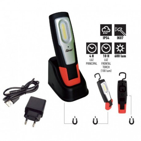 Portatil led taller 6W 600lm cargador usb LPF-30 FAHER