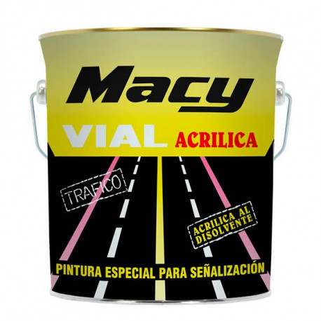 Pintura vial acrilica amarilla 15 l MACY