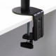 Emuca Soportes de monitor para mesa inclinables y giratorios 360​°., Doble, Pintado negro, Acero