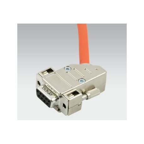 Cable+conector 9 polos 90º 2.5 m METALWORK