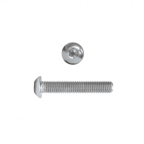 Tornillo din 7380 4x12mm c-10.9 allen zinc  (200 unidades) 