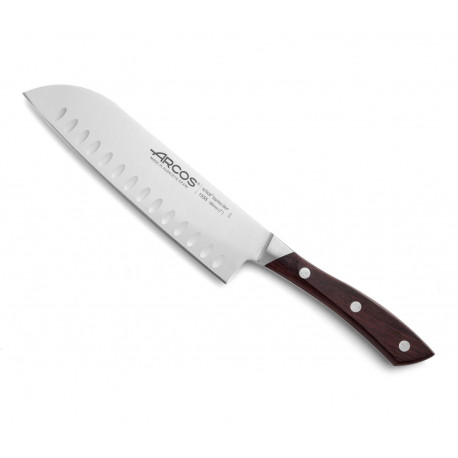 Cuchillo santoku alveolos 180 mm Serie NATURA ARCOS