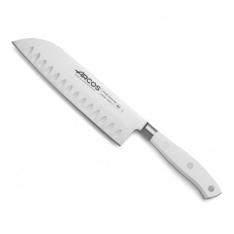 Cuchillo santoku alveolos 180 mm Serie RIVIERA BLANC ARCOS