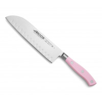 Cuchillo santoku rosa alveolos 180 mm Serie RIVIERA ROSE ARCOS