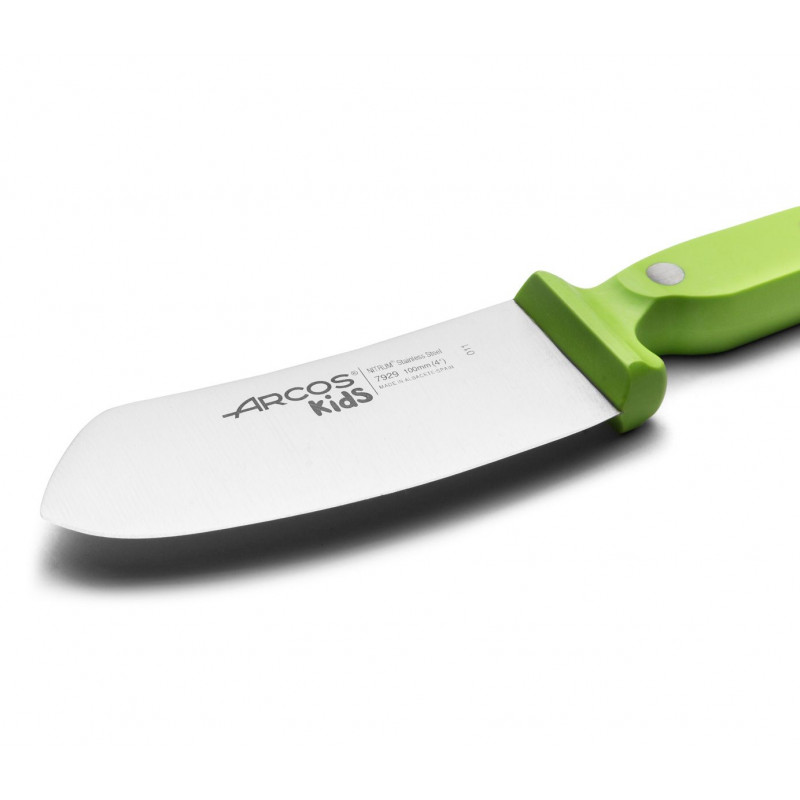 Cuchillo de cocina para niños con mango verde Arcos Kids