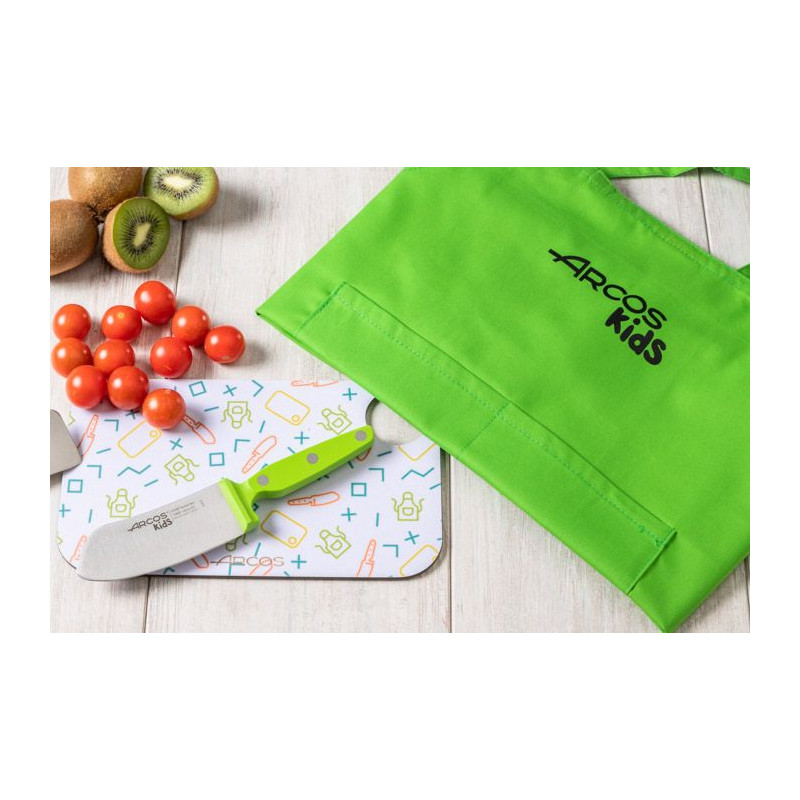 Cuchillo de cocina para niños con mango verde Arcos Kids