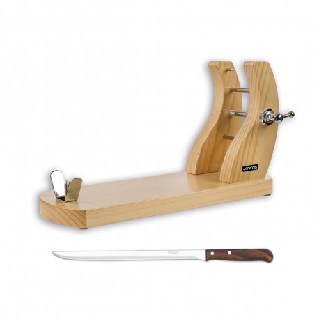 Soporte jamon + cuchillo jamonero regalo ARCOS