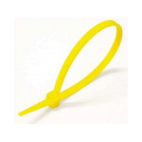 Brida nylon amarillo 4,8x250mm  (100 unidades) 