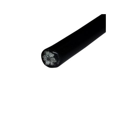 Cable acero plastif negro pp 4x6 mt (100 unidades) 