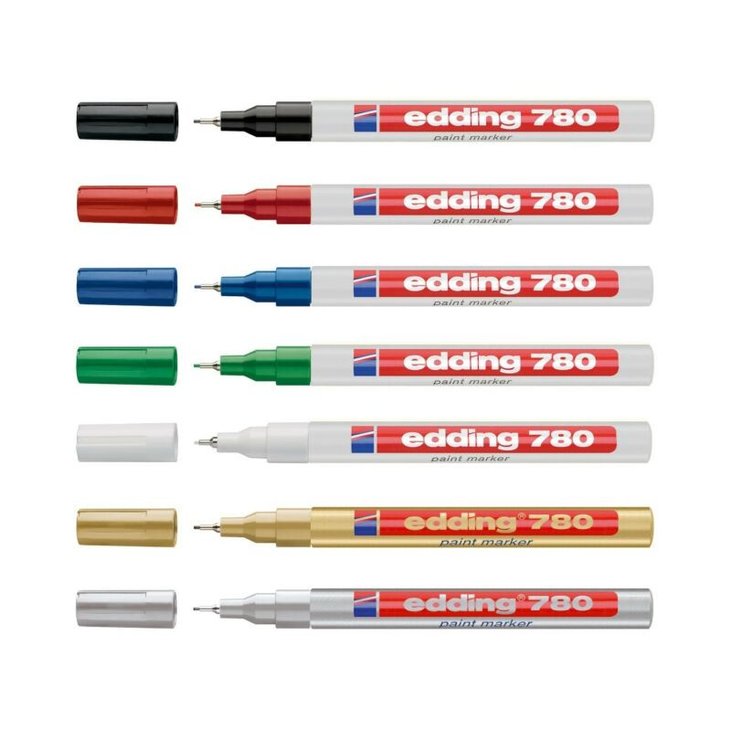 Rotulador 780 marcador de tinta opaca brillante blanco 0.8mm EDDING -  Ferretería Campollano