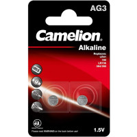 Pila alcalina boton AG 3 / LR41 / 392 / 192 blister 2 unidad CAMELION