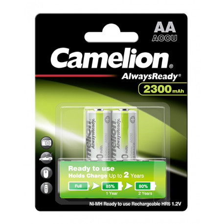 Pila recargable R06/AA Mignon 1,2V 2300mAH bls.2pzs CAMELION