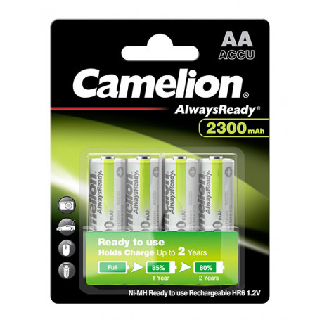 Pila recargable R06/AA Mignon 1,2V 2300mAH bls.4pzs CAMELION