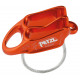 Asegurador descensor REVERSO naranja PETZL