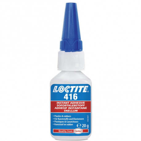 Adhesivo instantaneo para plasticos, fijacion lenta 416   50 (12 unidades) LOCTITE