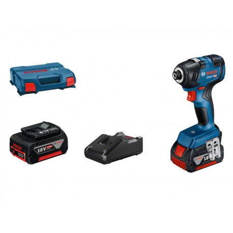 Atornillador GDR 18V-200+2x4.0 Ah+GAL 18V-40, L-Case BOSCH