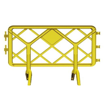 Valla plástico de 1,3 x 1 m. amarilla 