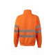 Sudadera alta visibilidad media cremallera 305702-19 naranja VELILLA