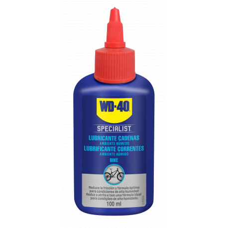 Lubricante cadenas WD-40 bike 100ml ambiente humedo gotero WD-40