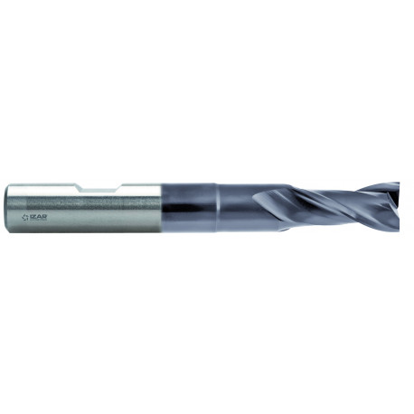 Fresa 2 labios larga 06.00mm hss con corte al centro IZAR