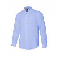 Camisa Oxford ML hombre celeste VELILLA