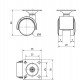 Rueda giratoria poliamida DK-DK 1-0788 20kg 30ø ALEX