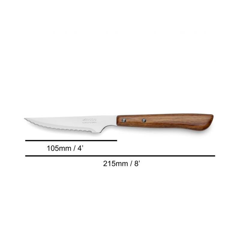 Cuchillo mesa marron perlado 110 mm. (12 unidades) ARCOS - Ferretería  Campollano