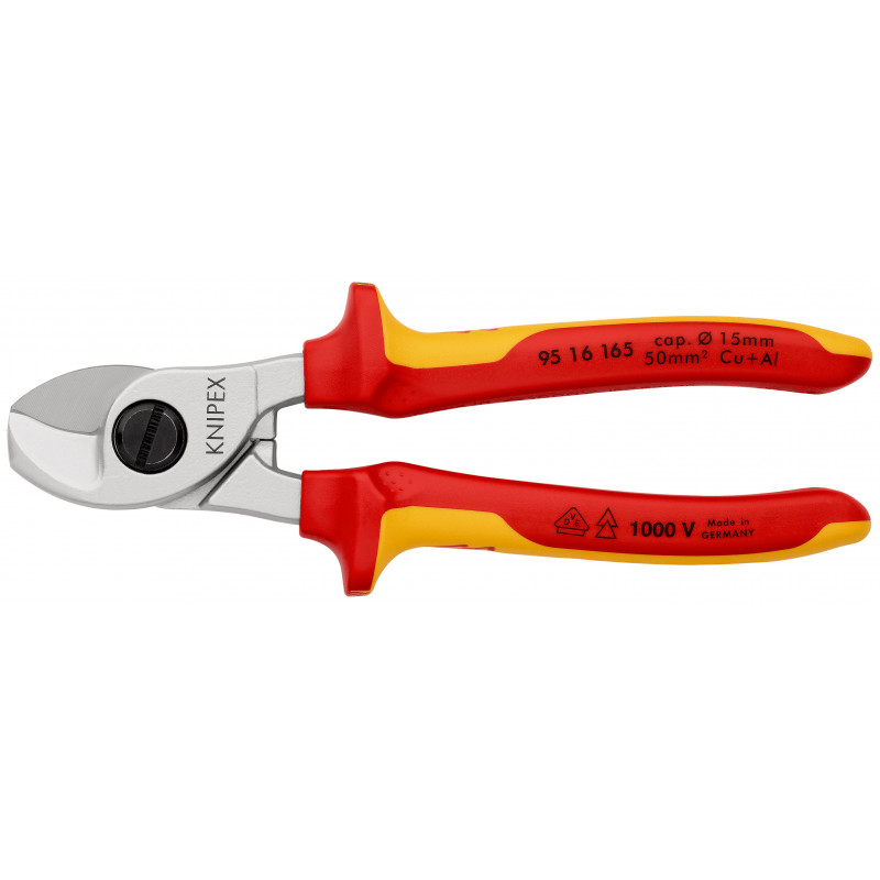 KNIPEX Herramientas - Alicates electrónicos, puntas planas (3511115), rojo