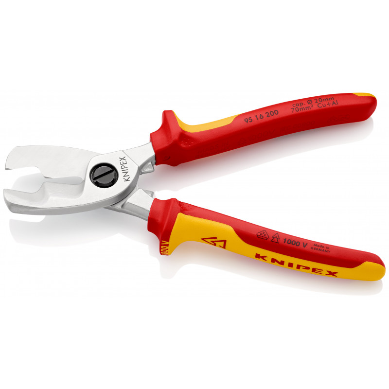 02 02 200 KNIPEX - Alicate, universal; 200mm; para doblado, agarre y  corte; KNP.0202200