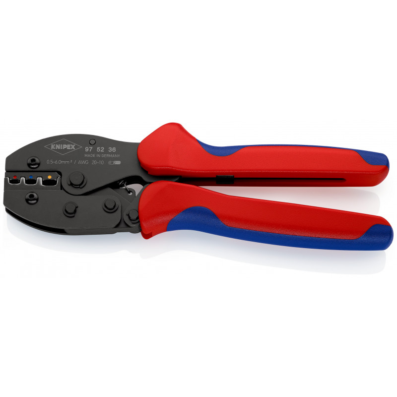 Alicate crimpar terminales aislados 0,5-6mm² KNIPEX - Ferretería Campollano