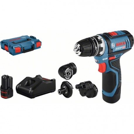 BOSCH Perceuse visseuse GSR12V-15 set 2+4 Ah + 39 acc. 0615990G6L