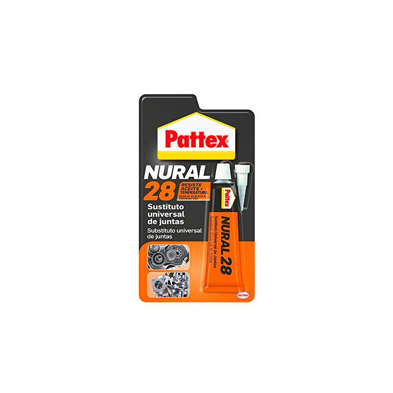 Pattex Nural 28 Sustituto universal de juntas, sellador de juntas para  automoción e industria, silicona selladora para juntas de culata, cajas de  cambio y más, 1 x 40 ml : : Bricolaje y herramientas