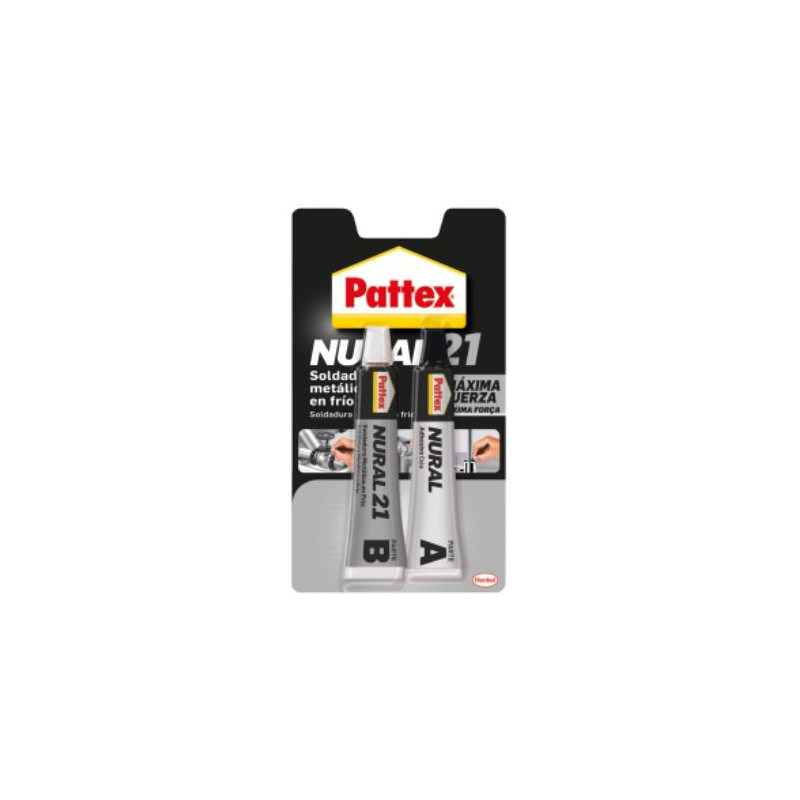 Pattex Nural 21, Soldadura reparadora metálica en frío, pega&repara, gris,  22 ml : : Bricolaje y herramientas