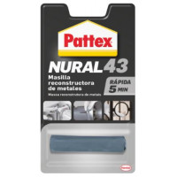 Nural 43 masilla metal barrita 48gr PATTEX