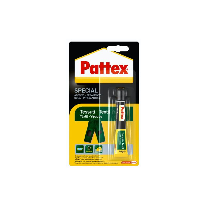 Pattex Pegamento para textil, transparente, resiste a lavados y planchados,  20gr (1479394) : : Hogar y cocina